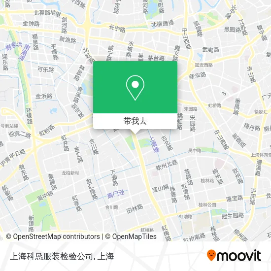 上海科恳服装检验公司地图