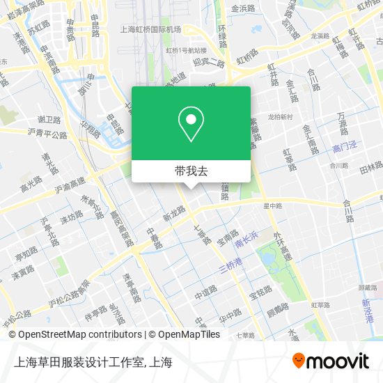上海草田服装设计工作室地图