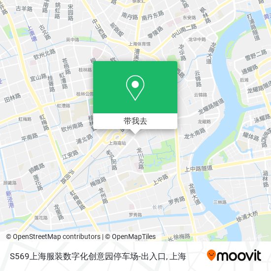 S569上海服装数字化创意园停车场-出入口地图