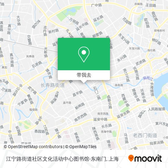 江宁路街道社区文化活动中心图书馆-东南门地图