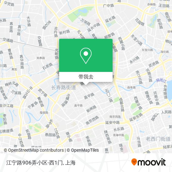 江宁路906弄小区-西1门地图