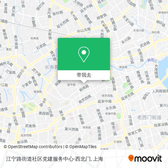 江宁路街道社区党建服务中心-西北门地图