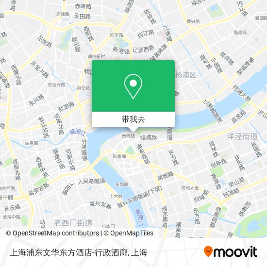 上海浦东文华东方酒店-行政酒廊地图