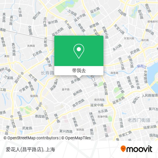 爱花人(昌平路店)地图