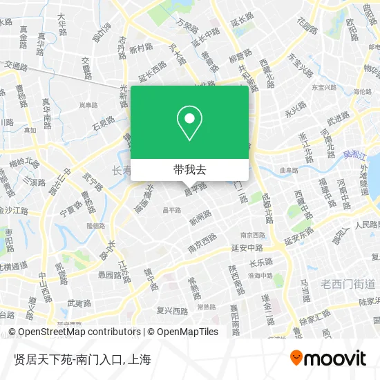 贤居天下苑-南门入口地图