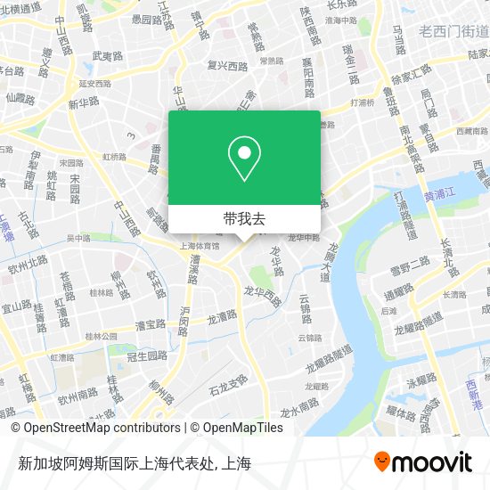 新加坡阿姆斯国际上海代表处地图