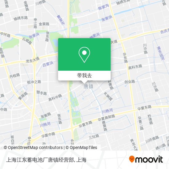 上海江东蓄电池厂唐镇经营部地图