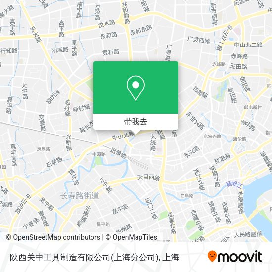陕西关中工具制造有限公司(上海分公司)地图