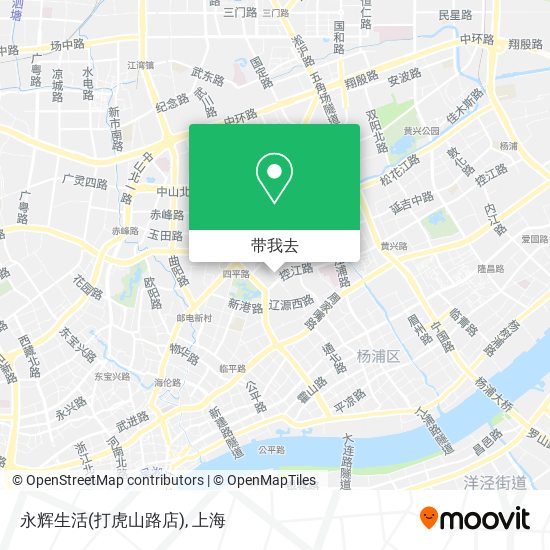 永辉生活(打虎山路店)地图