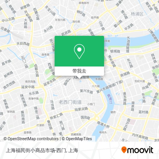 上海福民街小商品市场-西门地图