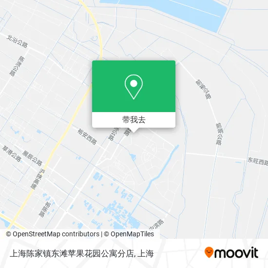 上海陈家镇东滩苹果花园公寓分店地图