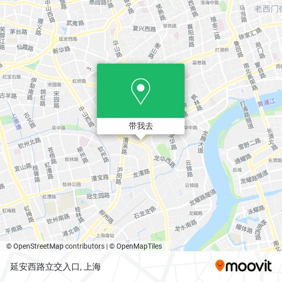 延安西路立交入口地图