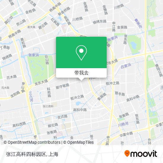 张江高科四标园区地图