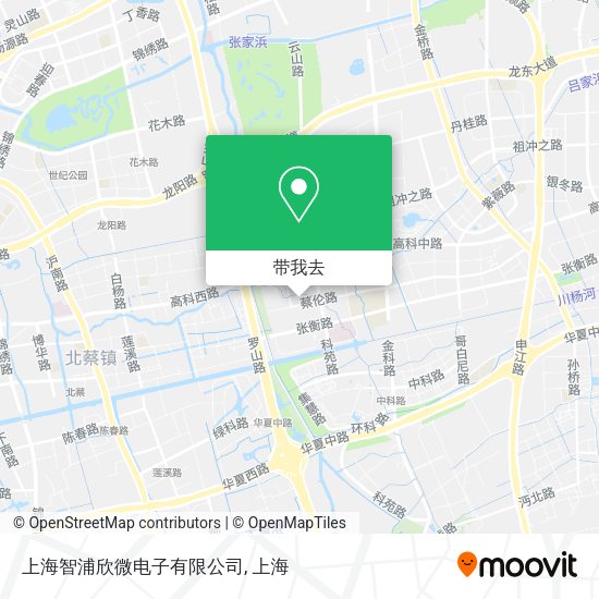 上海智浦欣微电子有限公司地图