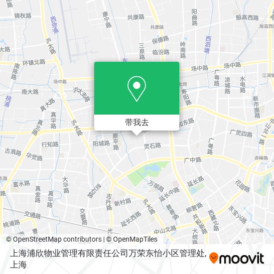 上海浦欣物业管理有限责任公司万荣东怡小区管理处地图