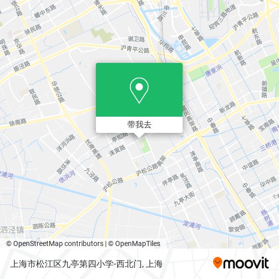 上海市松江区九亭第四小学-西北门地图