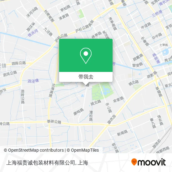 上海福贵诚包装材料有限公司地图