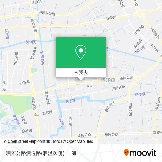 泗陈公路泗通路(泗泾医院)地图