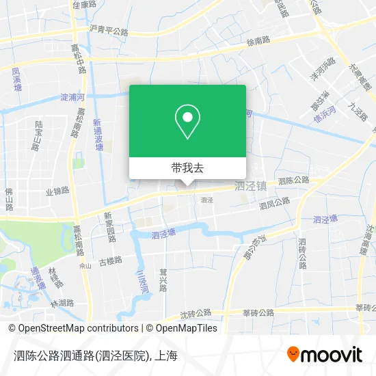 泗陈公路泗通路(泗泾医院)地图