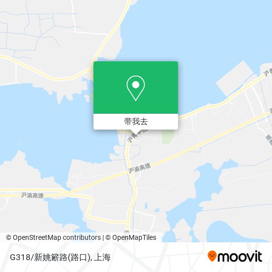 G318/新姚簖路(路口)地图
