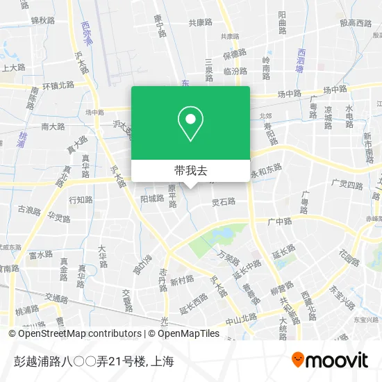 彭越浦路八〇〇弄21号楼地图