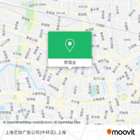 上海艺绘广告公司(中环店)地图
