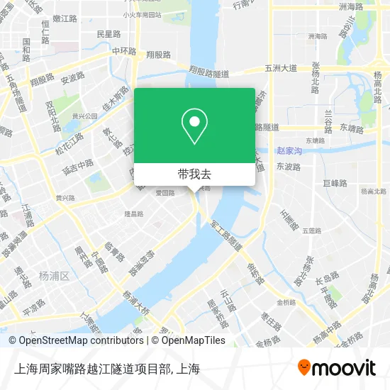 上海周家嘴路越江隧道项目部地图