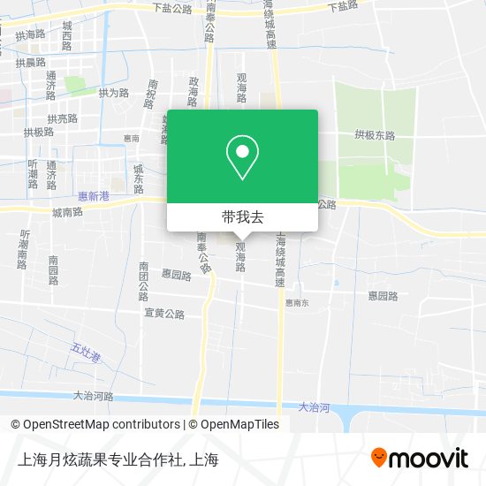 上海月炫蔬果专业合作社地图