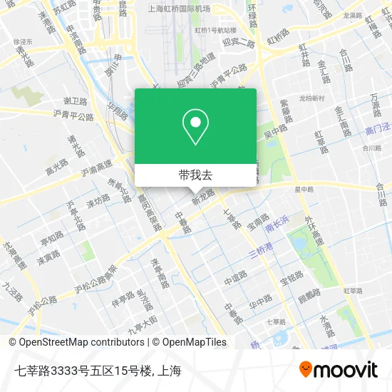 七莘路3333号五区15号楼地图