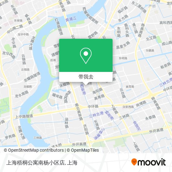 上海梧桐公寓南杨小区店地图