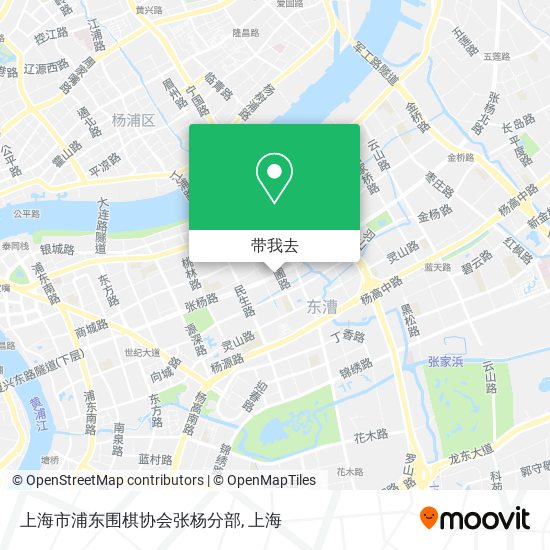 上海市浦东围棋协会张杨分部地图