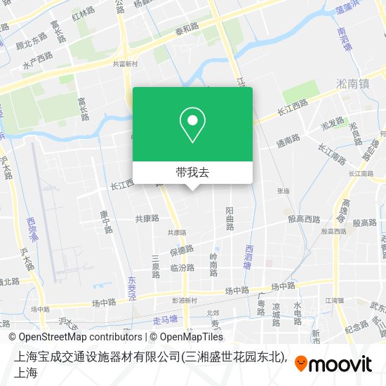 上海宝成交通设施器材有限公司(三湘盛世花园东北)地图