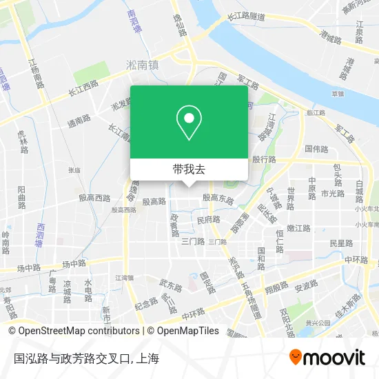 国泓路与政芳路交叉口地图