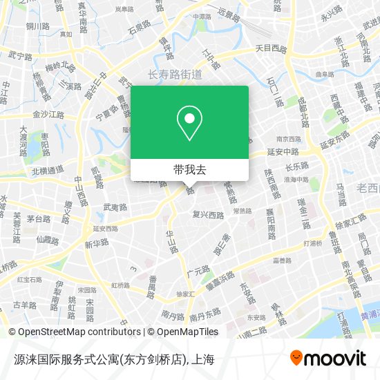 源涞国际服务式公寓(东方剑桥店)地图