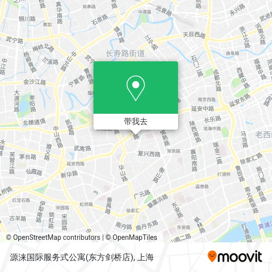 源涞国际服务式公寓(东方剑桥店)地图