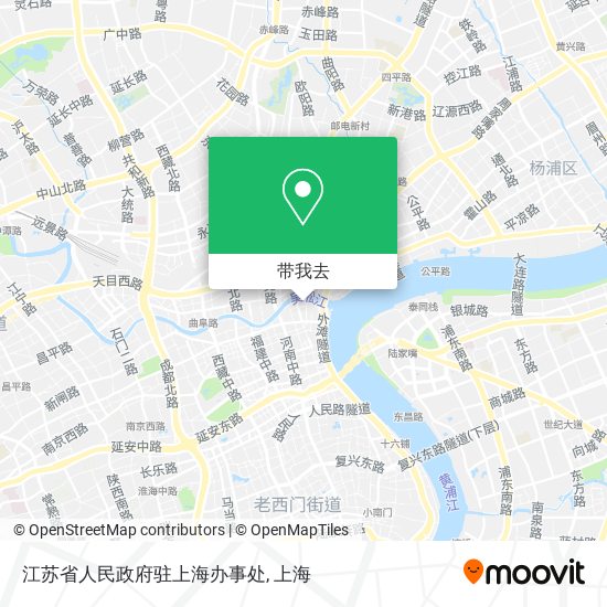 江苏省人民政府驻上海办事处地图