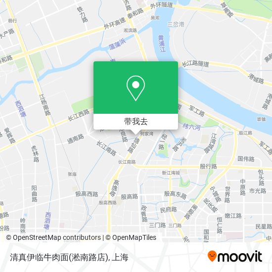 清真伊临牛肉面(淞南路店)地图