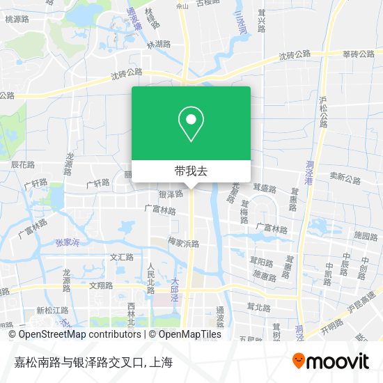 嘉松南路与银泽路交叉口地图