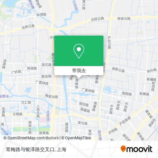 茸梅路与银泽路交叉口地图