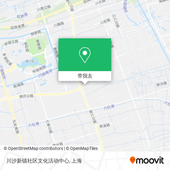 川沙新镇社区文化活动中心地图