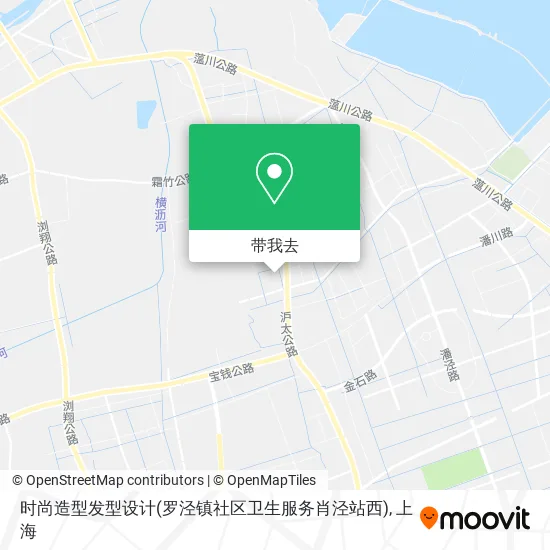 时尚造型发型设计(罗泾镇社区卫生服务肖泾站西)地图