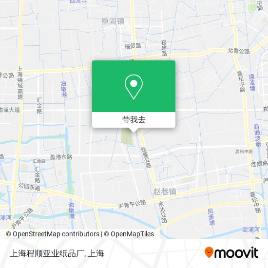 上海程顺亚业纸品厂地图