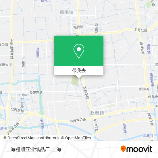 上海程顺亚业纸品厂地图