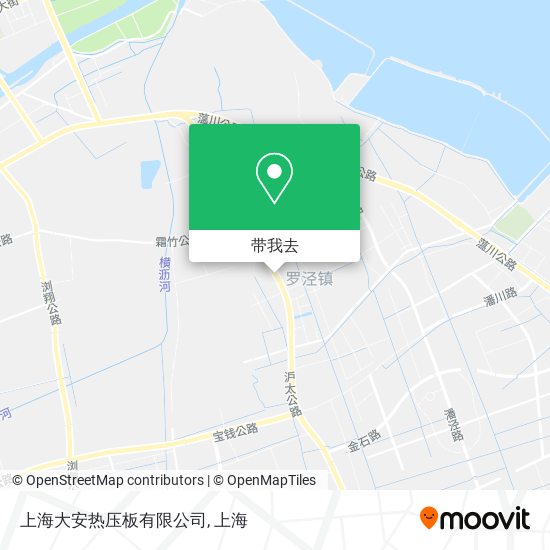 上海大安热压板有限公司地图