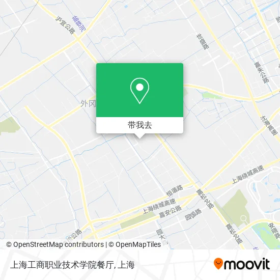 上海工商职业技术学院餐厅地图