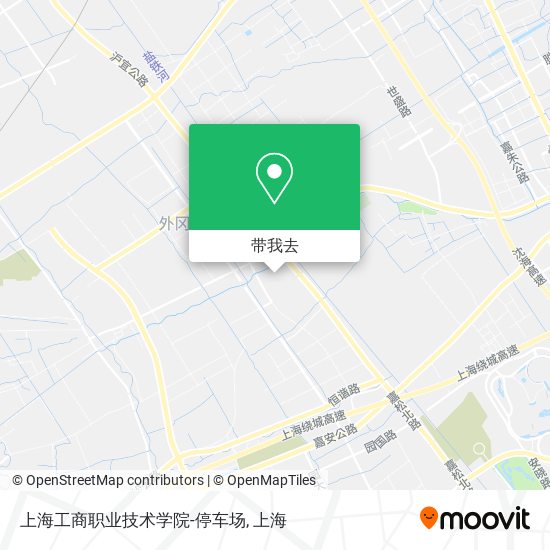 上海工商职业技术学院-停车场地图