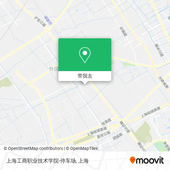 上海工商职业技术学院-停车场地图