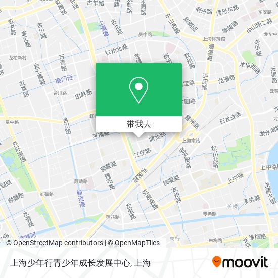上海少年行青少年成长发展中心地图