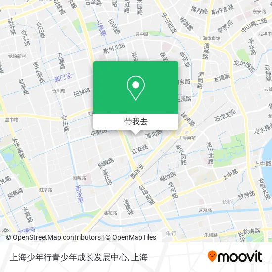 上海少年行青少年成长发展中心地图