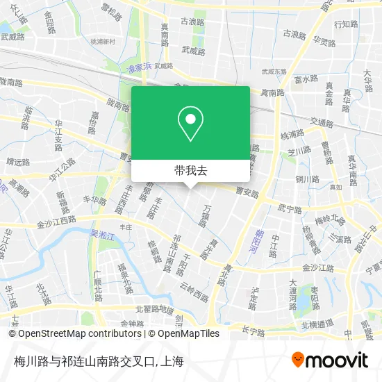 梅川路与祁连山南路交叉口地图